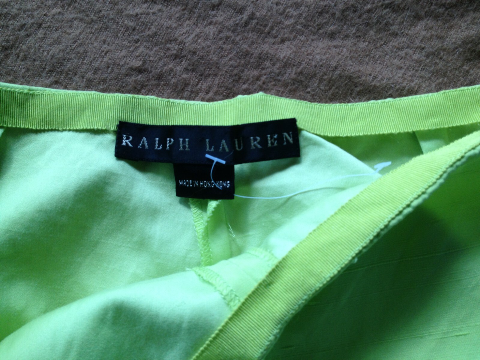 Ralph Lauren Black Label Neon Green Silk/cotton blend… Gem