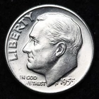 1955-D Roosevelt Silver Dime AU/UNC or BETTER - Complete Your Album!