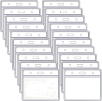 50 StüCk AusweishüLle, 10 X 8Cm Pvc KartenhüLlen Transparent Ausweiskartenhalter