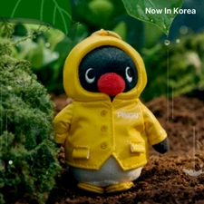 Pingu Plush Raincoat Penguin Keyring 4.33''CGV Korea Limited🧡US Tariff included