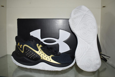 Under Armour GS Jet '23 Basketball Shoes 3026635 002 Black/Noir NIB