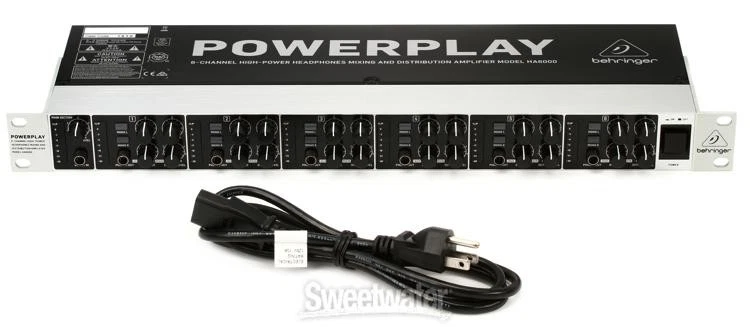 Behringer Powerplay HA6000 6-channel Headphone Mixing/Distribution Amplifier - Image 2 of 4