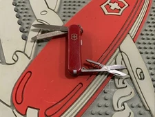 Victorinox Swiss Army Knife Red Signature 58mm W/ Pen Very Clean