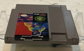 Bo Jackson Baseball Nintendo NES 1991 Tested Working Authentic Cart Only Retro
