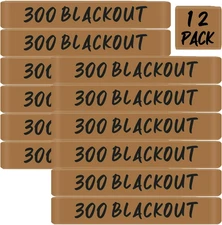 12 Pack Magsaddle .300 Blackout Magazine Marking Bands FDE-Black-12Pack 