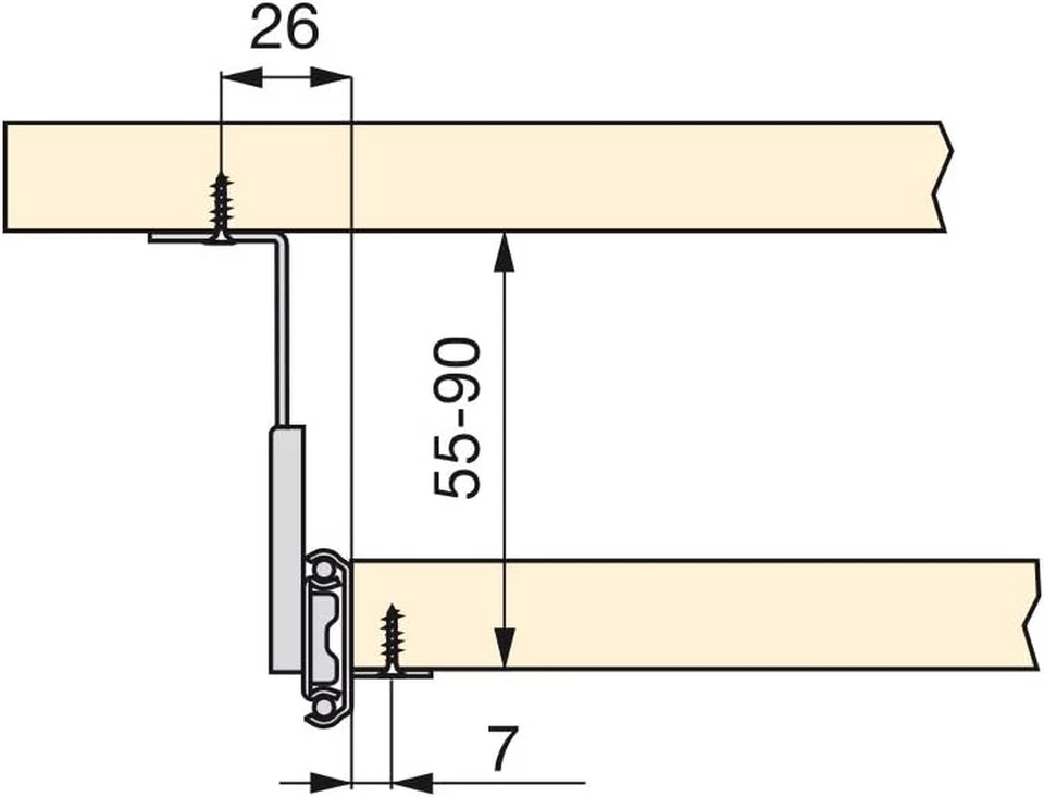 - Set Di Guide Con Cuscinetti a Sfere E Regolazione in Altezza per Cassetto/Ripi - Immagine 3 di 4