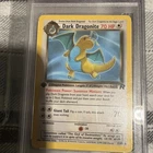 PSA 8 NM MT Pokemon Dark Dragonite 22 1st Edition Team Rocket 2000 Rare Low Pop