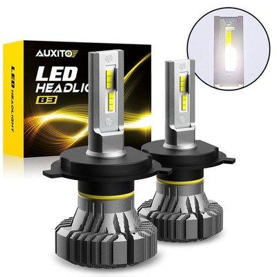 H4 2Side LED Bulbs Headlight Kit Hi/Lo Beam Lights White Canbus Error Free US A