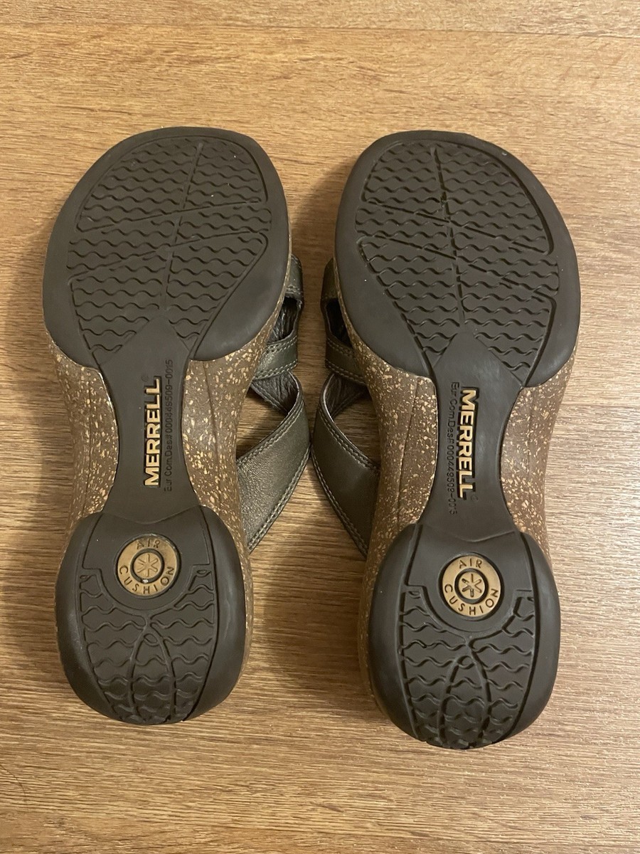 Merrell Metallic Sundial Cross Wedge Women’s Sandals - Size 7 View 5