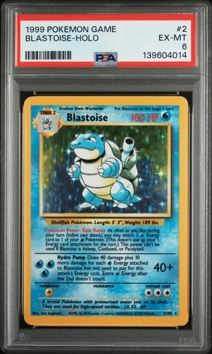 Blastoise New Cert - Holo PSA 6 - Base Set - 1999 - #2/102 - Pokemon - Vintage