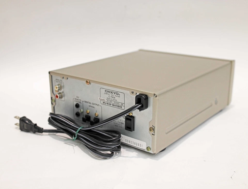 Onkyo C-705X CD Player Stereo Silver DLA Link AC100V Tested Japan Used - Image 3 of 4