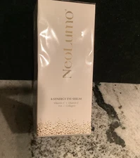 NEOLUMO 4-SYNERGY EYE SERUM-VITAMIN C & E/HA/COLLAGEN-1.0 fl oz-NEW-SEALED