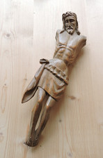 alter Korpus Christi Christus / Holz geschnitzt / um 1900