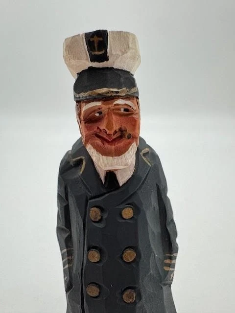 Vintage Hand Carved Wooden Sea Captain Nautical by Wonsek - Image 2 of 4