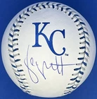George Brett Signed Autographed Royals Team Stitch Logo Baseball w/ Beckett
