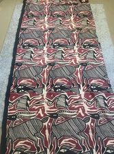 VTG African Batik 100% Cotton Handwoven Double Bedspread/Blanket Made in India