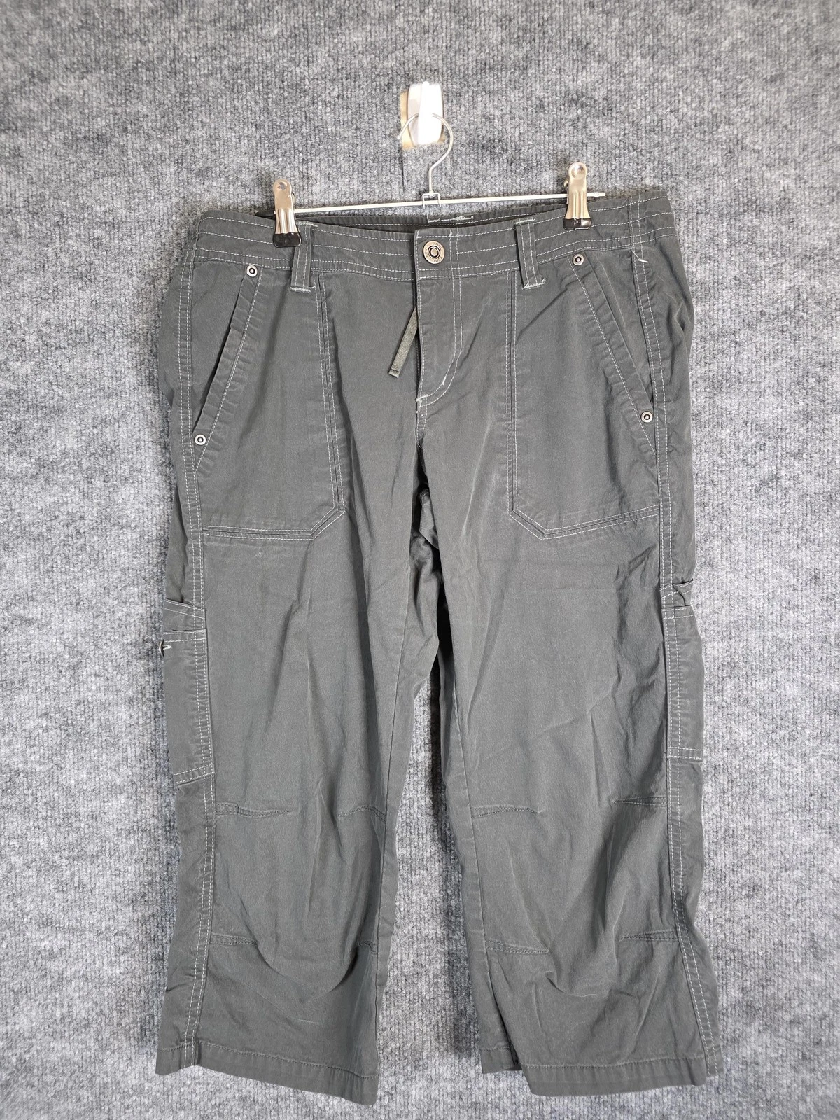 Kuhl Pants Womens 6 Gray Cropped Capri Style 6288 Stretch Hiking Outdoor 18S