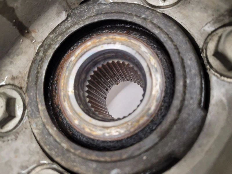 Nissan Altima Máxima 2007-2018 conjunto de nudillo husillo conductor delantero izquierdo fabricante original Foto 2 de 4