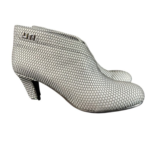 United Nude Grey Bootie Size 8 EU 39 Perforated Design Made In Amsterdam