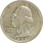 1936-S Washington Silver Quarter AU Uncertified #1156