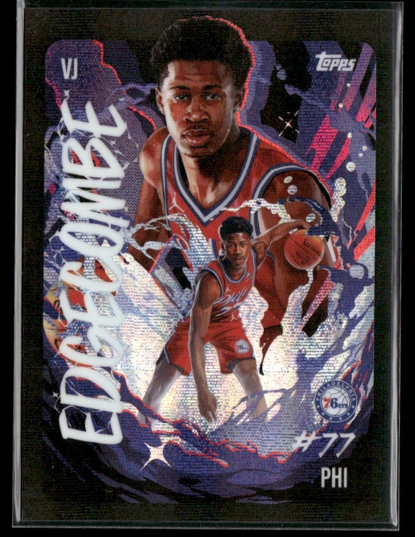 2025-26 Topps Chrome VJ Edgecombe Ultra Violet RC SSP #UV-13