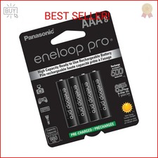 Eneloop Panasonic BK-4HCCA8BA pro AAA High Capacity Ni-MH Pre-Charged Rechargeab
