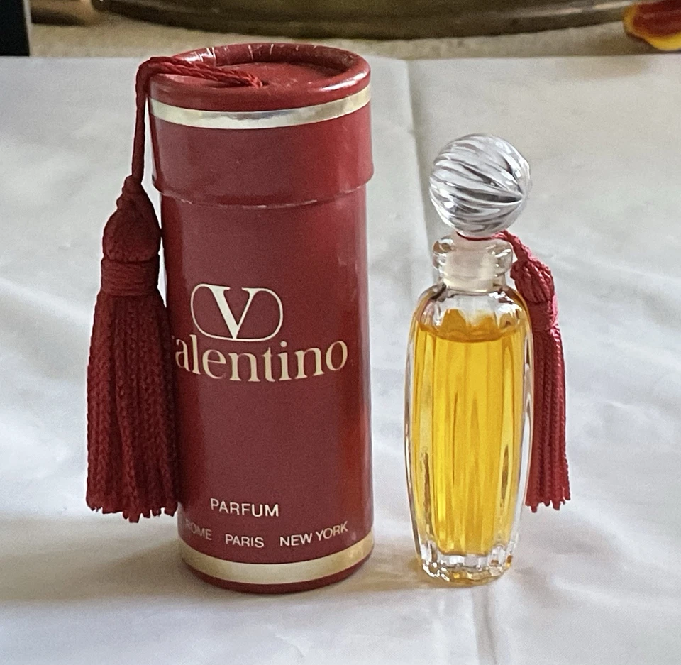 Mini perfume puro Splash V by VALENTINO de colección años 1986 4 ml con borlas - nuevo en caja Foto 2 de 4