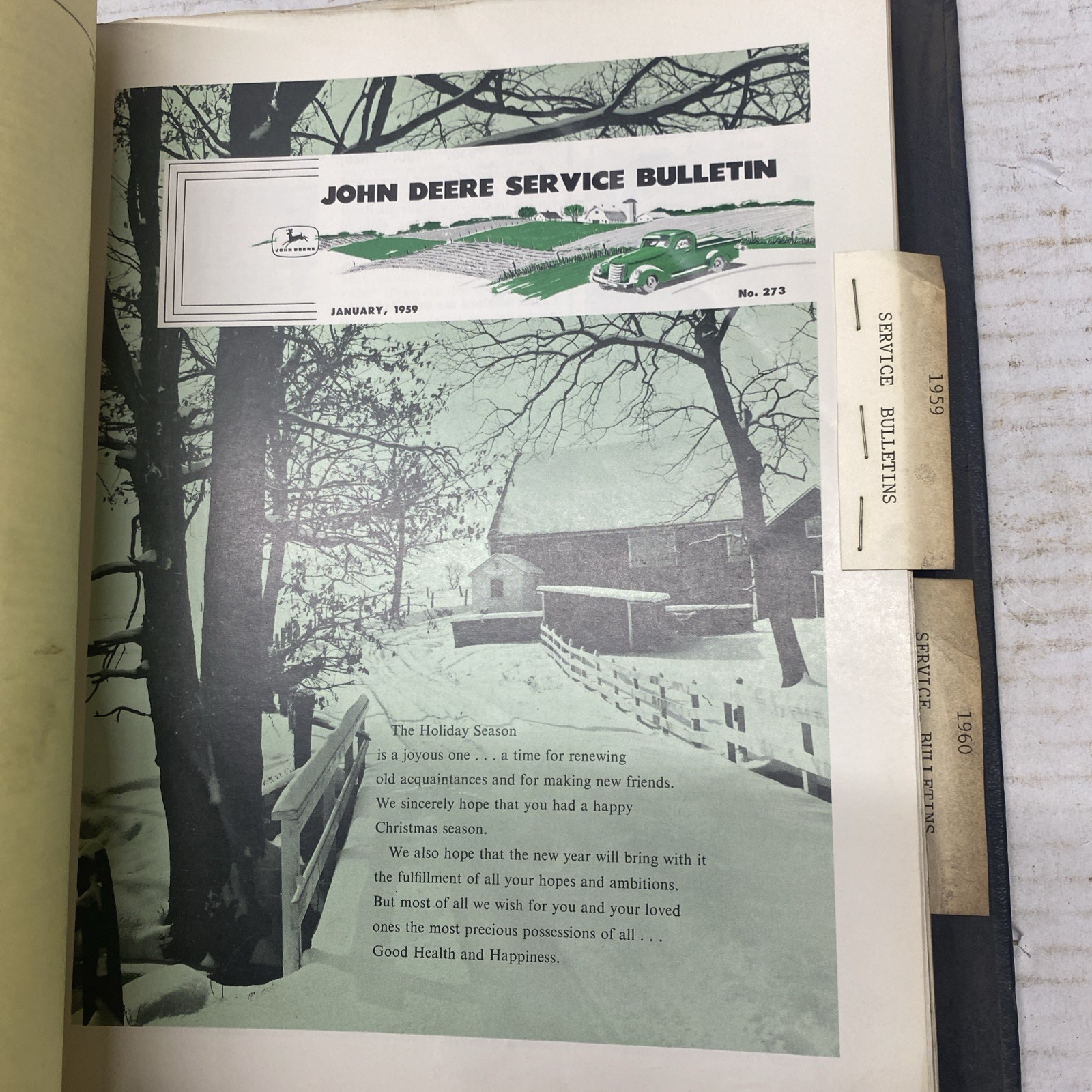 1958 59 60  John Deere General Sales Manual  Service Bulletins JM-12