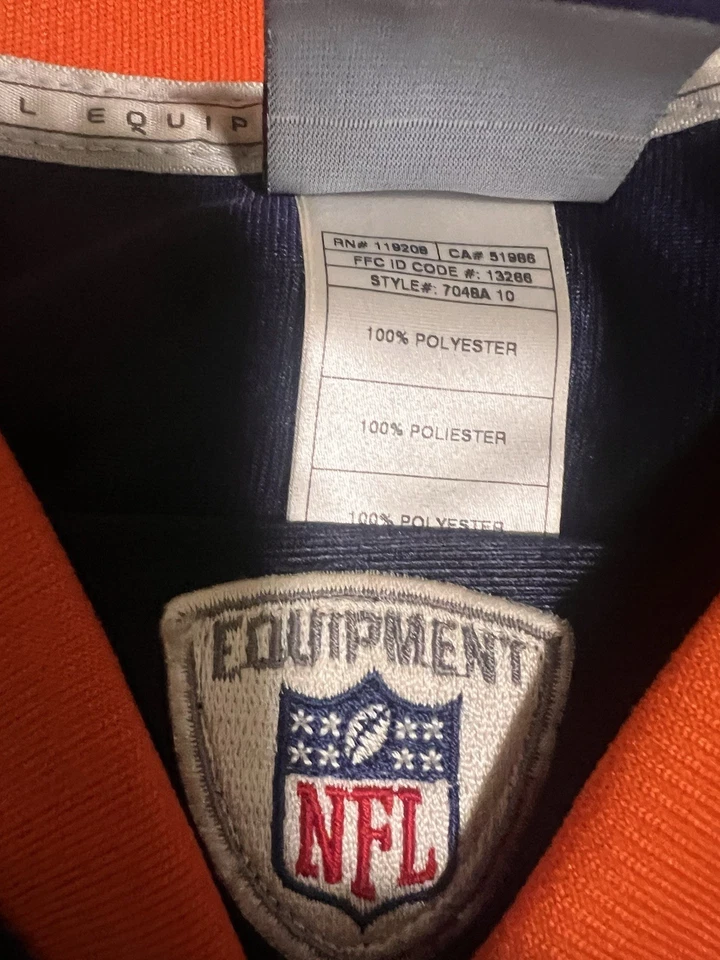 Camiseta de los Denver Broncos para hombre grande azul Dumervil #92 NFL estilo fútbol americano 704BA 10 Foto 2 de 3