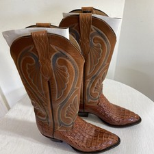Rare beauty Womens LARRY MAHAN ALLIGATOR western boot size 6 B