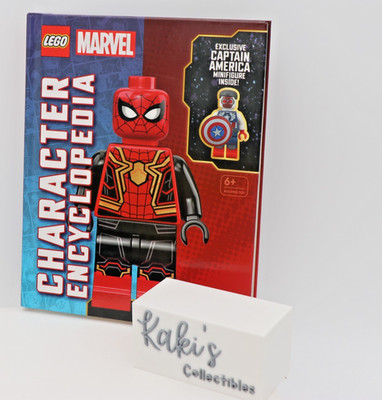 LEGO Marvel Character Encyclopedia Book Exclusive Captain America Minifigure