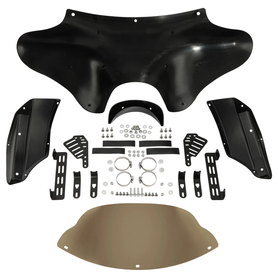 Black Front Outer Batwing Fairing For Honda Shadow Sabre VT 1100 Ace VT1100 C2 - Image 3 of 4