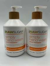 2 Bottles Raw Sugar Simply Hand Wash Coconut & Mango 16.9fl oz