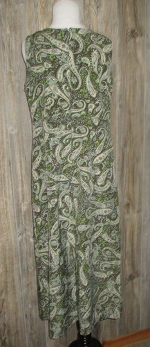 Kathie Lee Sleeveless Paisley Maxi Dress Womens Size 10 Fairy Grunge Whimsigoth - Picture 3 of 15