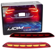 Full LED Bumper Reflector Brake/Sequential Signal Lamp For Honda 22+ Civic Hatch