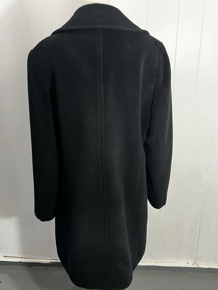 Jones New York Women’s Classic Wool / Angora Coat Single Breasted Size 14 NICE - Image 3 of 4