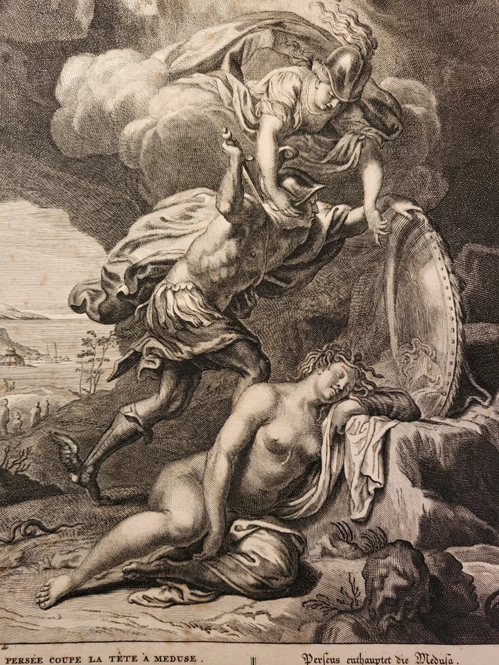 Mythologie - Persée / Daphnée et Apollon - Deux gravures du XVIIIe s. - Photo 2/4