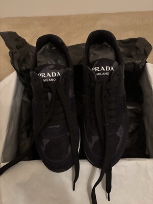 Prada Navy camo Trainers uk UK