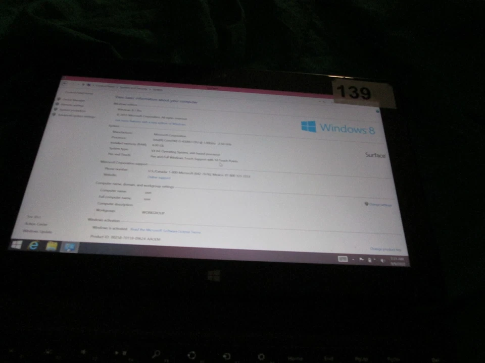 Microsoft Surface Pro 3 12" Tablet Intel Core i5 4300U 8GB RAM 256 GB Speicher - Bild 2 von 4