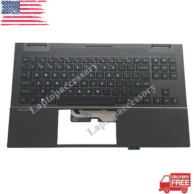 For HP OMEN Laptop 15-EK 15-EN Palmrest w/RGB Backlit Keyboard M00667-001 Black