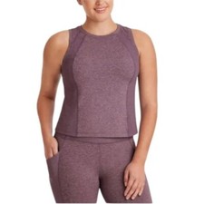 New Members Mark Purple Heather Soft Rib Athletic Tank L