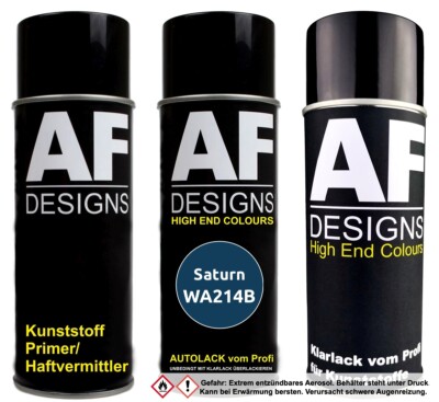 Kunststoff Spraydose für Saturn WA214B Scuba Blue Metallic Stoßstange