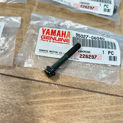 YAMAHA OEM NOS FLANGE BOLTS QTY: 4 / 95027-06040 / YZ400F | eBay