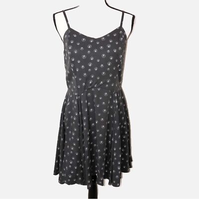 Flash Dress Hot Topic Size L Junkfood Gray Fit Flare DC Comics Superhero