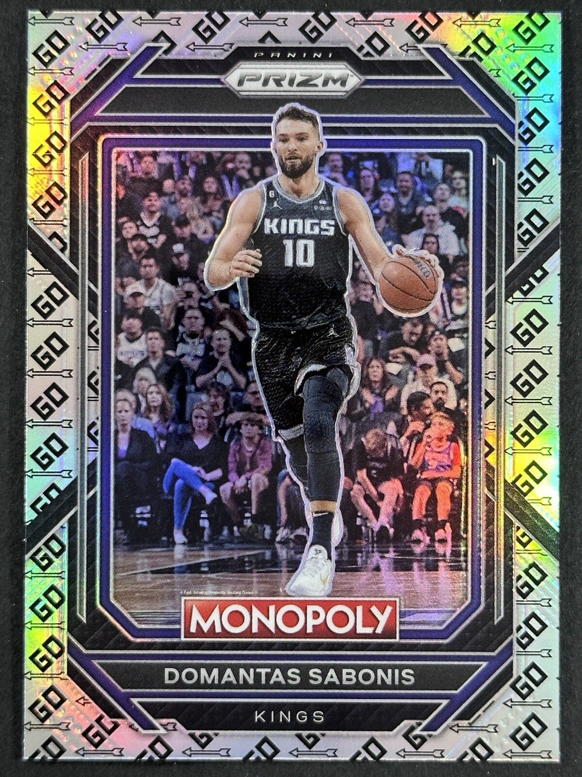 2022-23 Panini Prizm Monopoly Domantas Sabonis Go Space Prizm SP #77