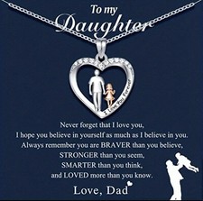 Daughter Necklace from Dad Father to Daughter Necklace Gifts Daughter ...