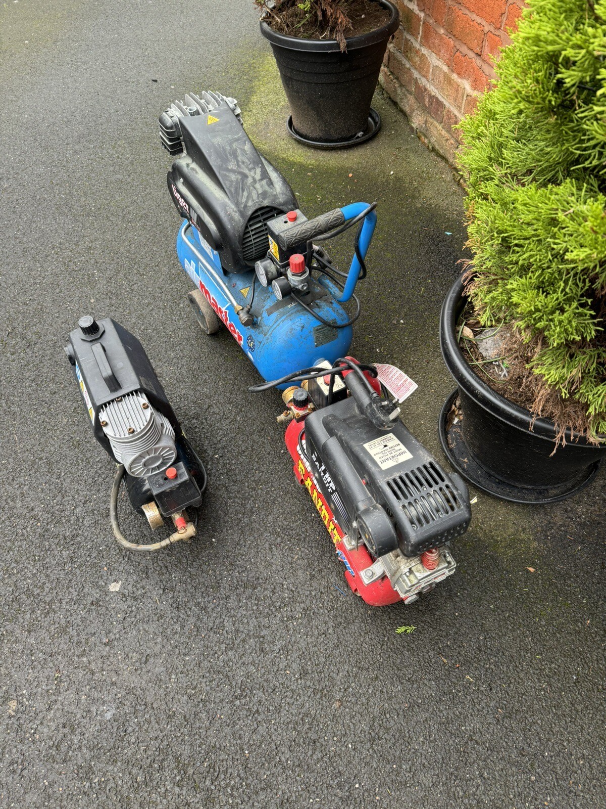 Clarke Etc Job Lot Of Air Compressors Spares Or Repairs Bundle