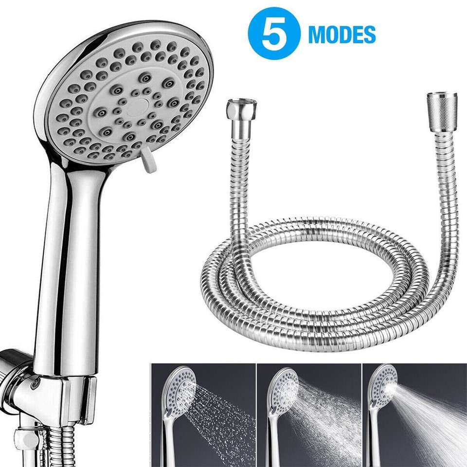 High Pressure Shower Head 5 Settings Handheld Shower heads Spray With 5 ...