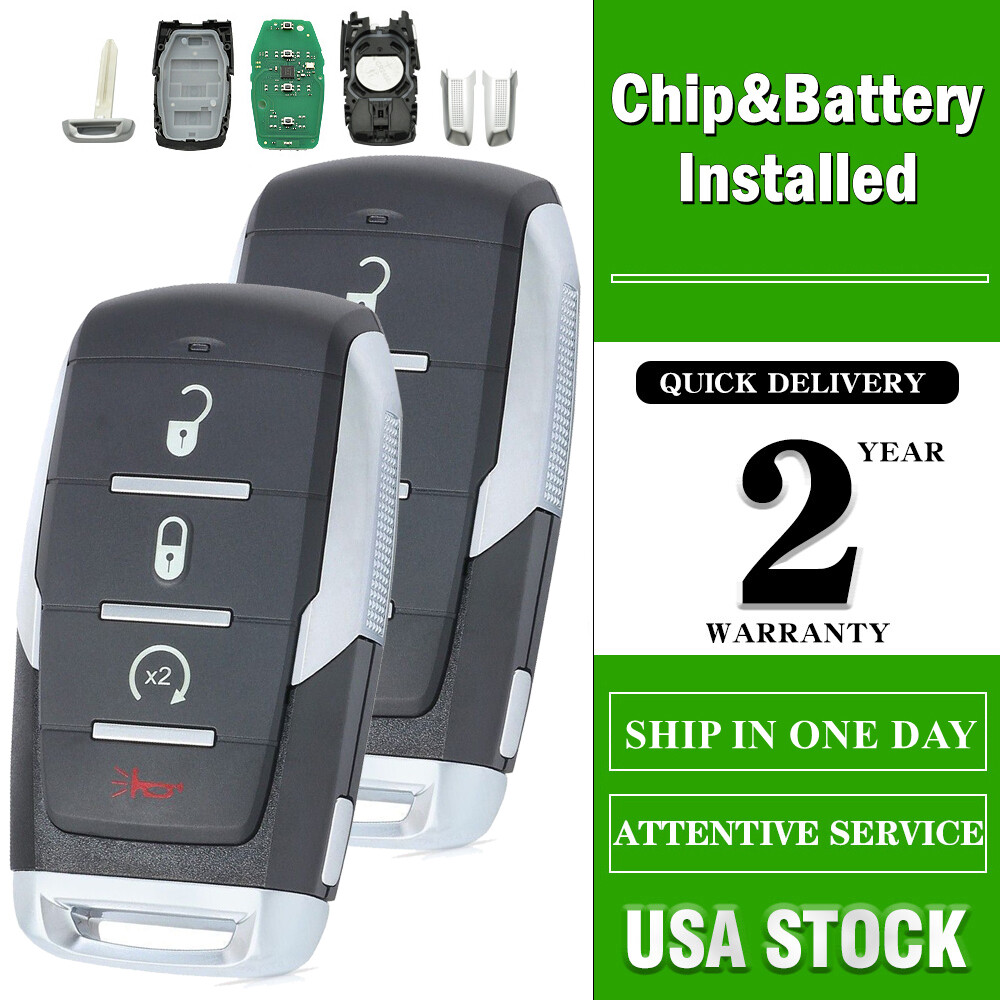 FOR 2019 2020 2021 2022 RAM 1500 SMART KEYLESS REMOTE KEY FOB OHT-4882056 4BTN - Foto 10