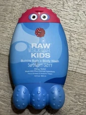 Raw Sugar Kids Bubble Bath + Body Wash Superberry Cherry 12 Fl Oz